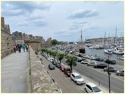 Bretagne - Saint-Malo, Blick von der Stadtmauer