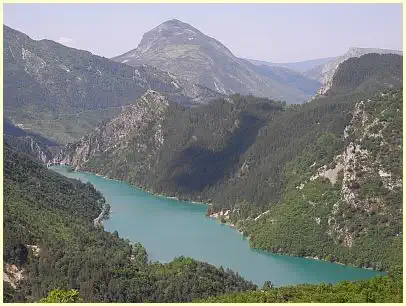 Stausee Barrage de Chaudanne