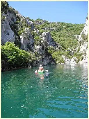 Schlucht Basses Gorges du Verdon - Elektroboot