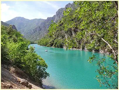 Fahrt mit dem Boot - Gorges du Verdon