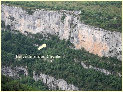 Blick vom Belvédère du Tilleul auf Belvédère des Cavaliers - Gorges du Verdon