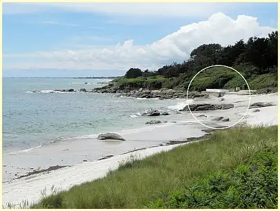 Schwimmbad Plage des Dunes Pointe de Beg Meil