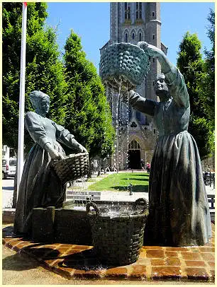 Cancale Brunnen der Austernwäscherinnen