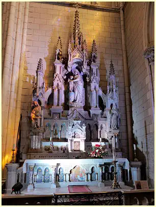 Cancale Kirche Saint-Méen Altar Autel de la Vierge