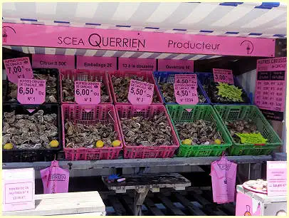 Cancale Markt Marché aux Huîtres