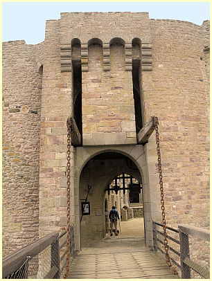 Burgtor (Châtelet) der inneren Burg Fort la Latte