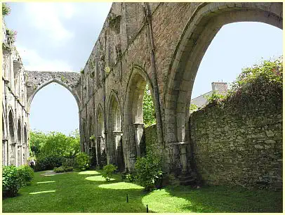 rechte Fassade Kirchenschiff Abbaye de Beauport Paimpol