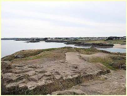 Pointe de la Varde Schützengraben und Blick nach Cancale