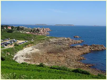 Sentier des Douaniers - Parkplatz, Pointe du Squewel und Sept-Îles