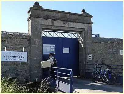 Eingang Militärgebiet Pointe du Toulinguet