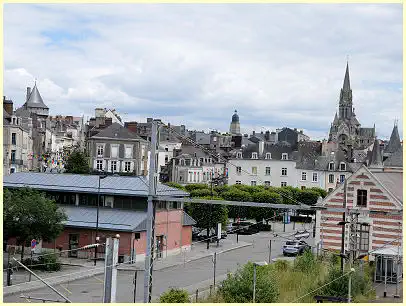 Vitré - Blick von der Fußgängerbrücke