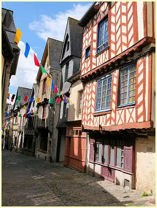 Vitré - Fachwerkhäuser Rue de la Baudrairie