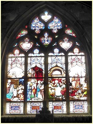 modernes Buntglasfenster - Kathedrale Saint-Paul-Aurélien