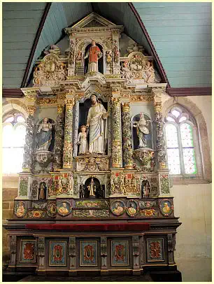 Retable de Saint Joseph Kirche Saint-Miliau