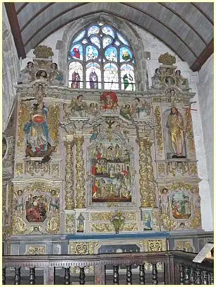 Lampaul-Guimiliau - Retable de Saint-Jean-Baptiste