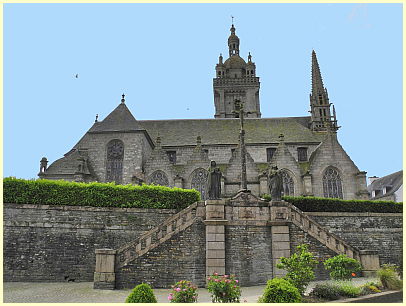 umfriedete Pfarrbezirke der Bretagne - Mur d'enceinte Saint-Thégonnec