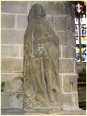 Statue Saint Michel Kapelle du Pénity