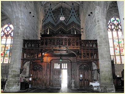 große Orgel Kirche Saint-Malo Dinan