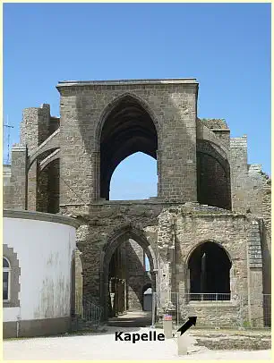 Kapelle Saint-André und Strebebogen Saint-Mathieu de Fine-Terre