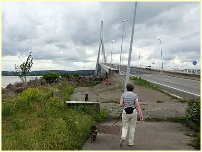 Pont de Normandie - Fußweg