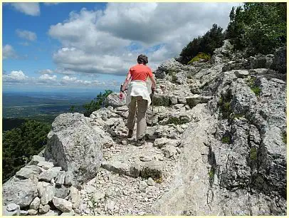 Wanderweg kurz vor dem Col du Saint Pilon