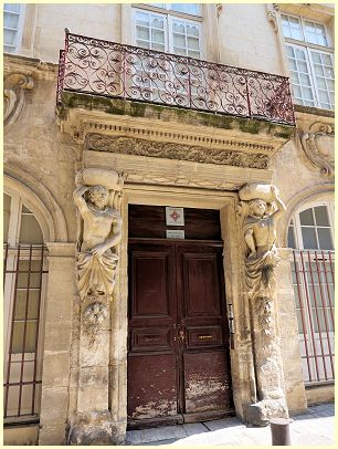 Eingangsportal Hôtel de Margallier Beaucaire