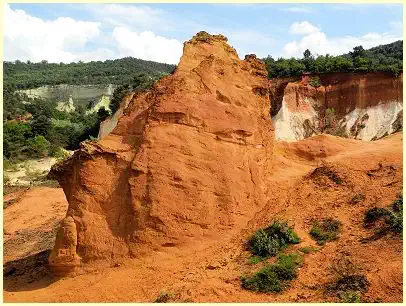 Colorado de Rustrel - Rundweg Sahara - werdender Feenkamin