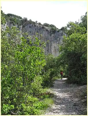 Les Concluses de Lussan - Wanderweg