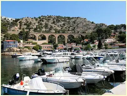 blaue Küste (Côte bleue) - Calanque und Port de la Redonne