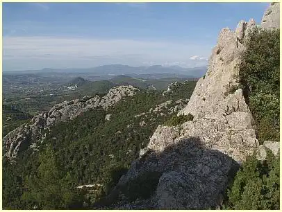 Blick vom Wanderweg Dentelles Sarrasines