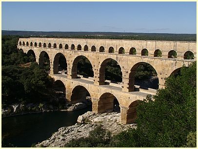Brücke Pont du Gard - Aqueduc romain