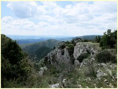 Naturpark Luberon - Forêt des Cèdres - Blick: Sentier du Portalas