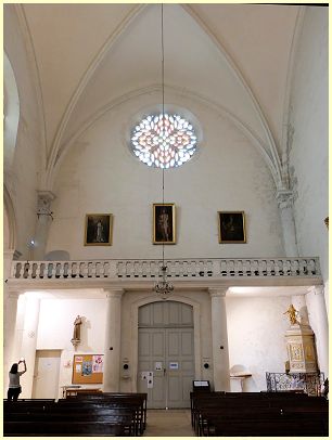 Grignan - Empore und Taufbecken Stiftskirche Collégiale Saint-Sauveur